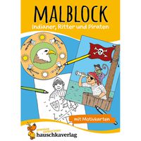 Malblock - Indianer, Ritter und Piraten