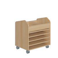 Bastelwagen "Kreativbasti 2", in Dekor Buche hell B 70,5 x H 74,3 x T 50 cm