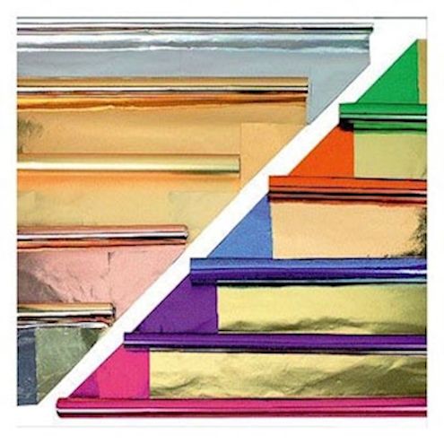 Alu-Bastelfolie gold matt 80 x 50 cm gerollt