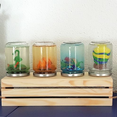 Glas mit Schraubdeckel