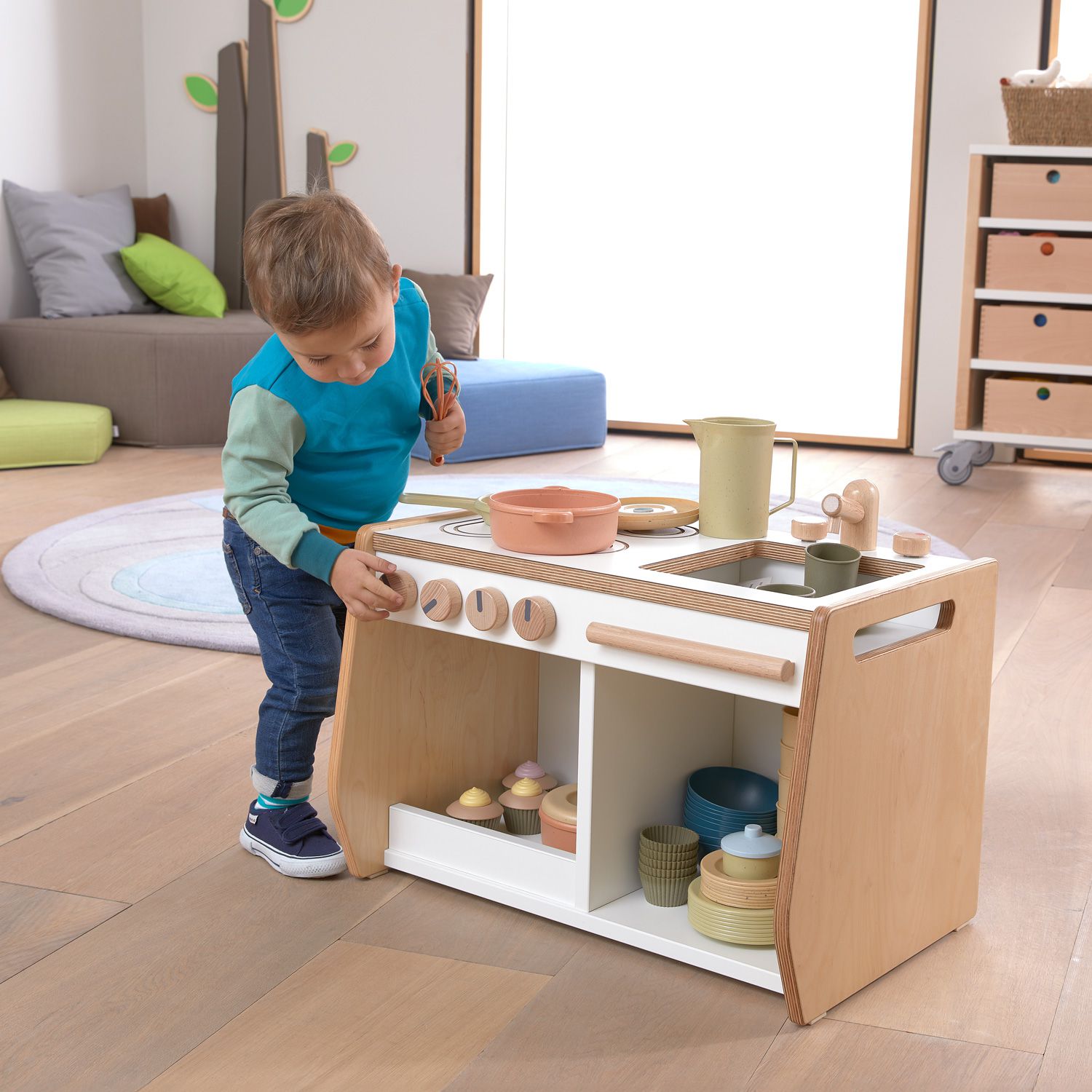 U3 Spielküche mit Haltestange und Griff
