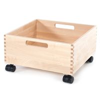 Bausteinwagen, Buche massiv, B 40 x H 21,2 x T 34,5 cm