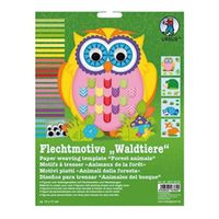 Flechtmotive Waldtiere, 4 Stk.