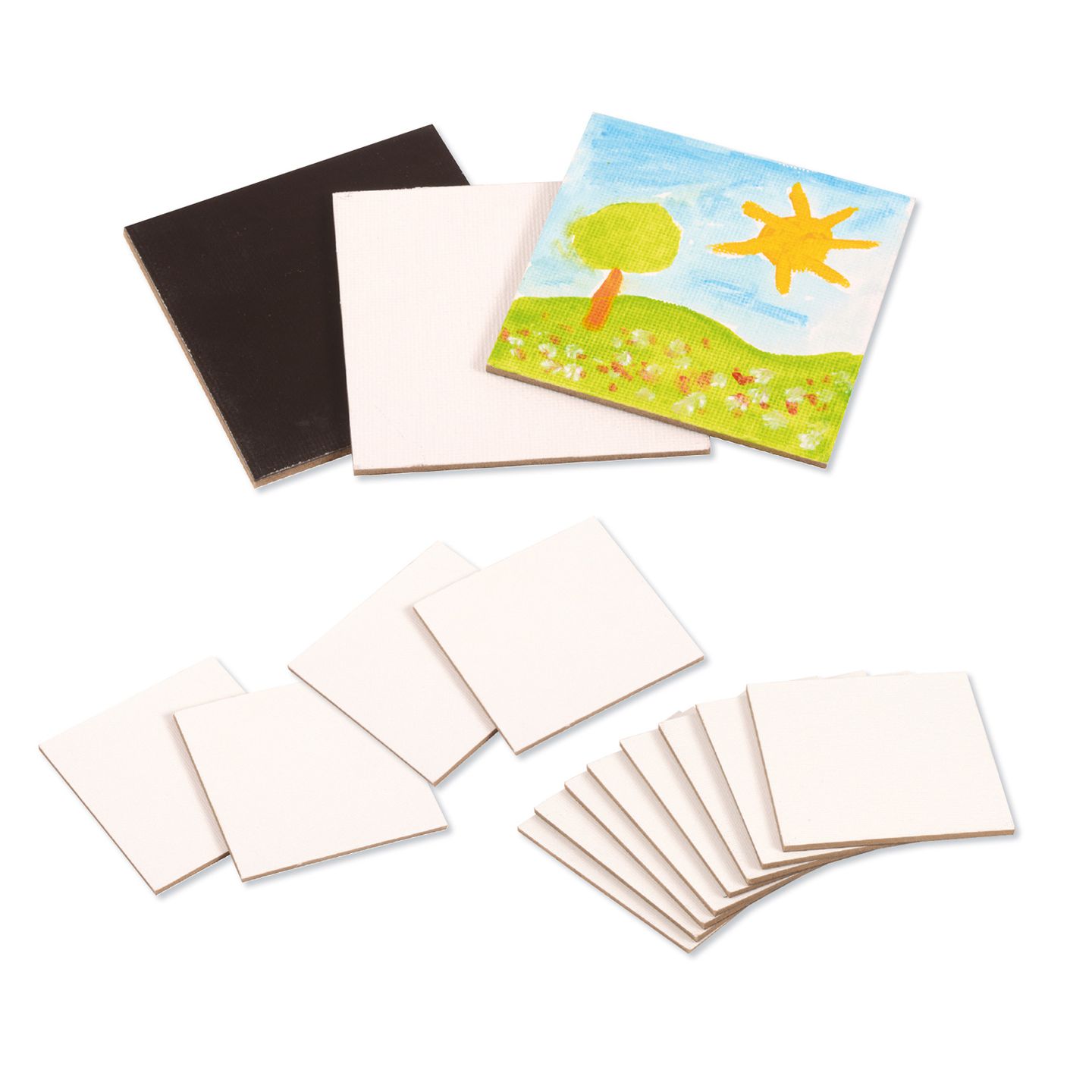 Magnet Leinwandquadrate 12er Set