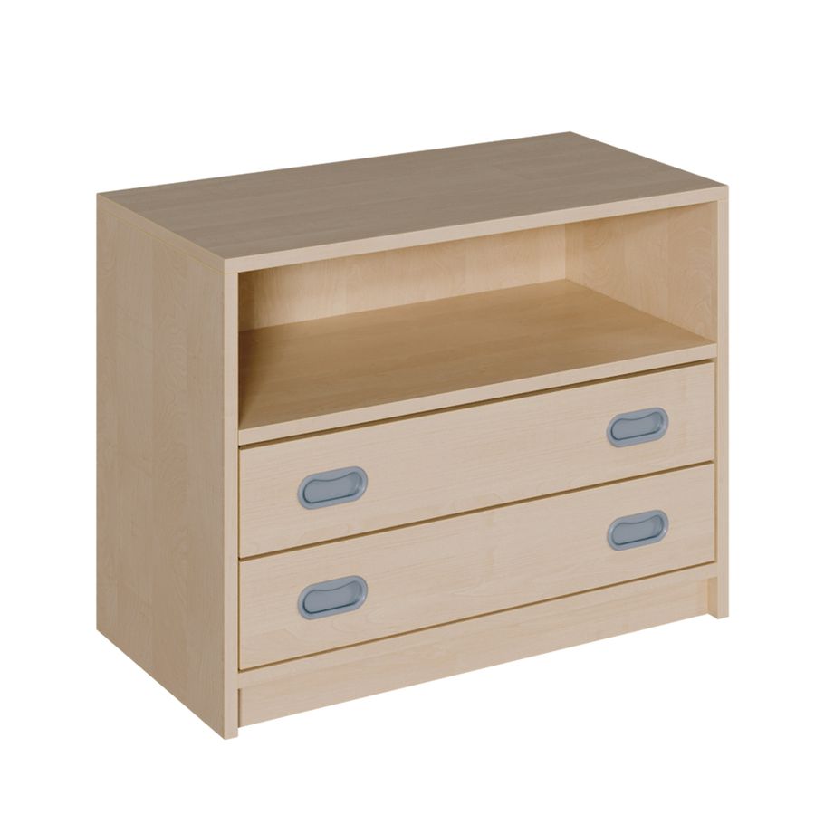 Schrank mit 2 Schubladen, oben ein Fach, B 78 x H 60 x T 40 cm
