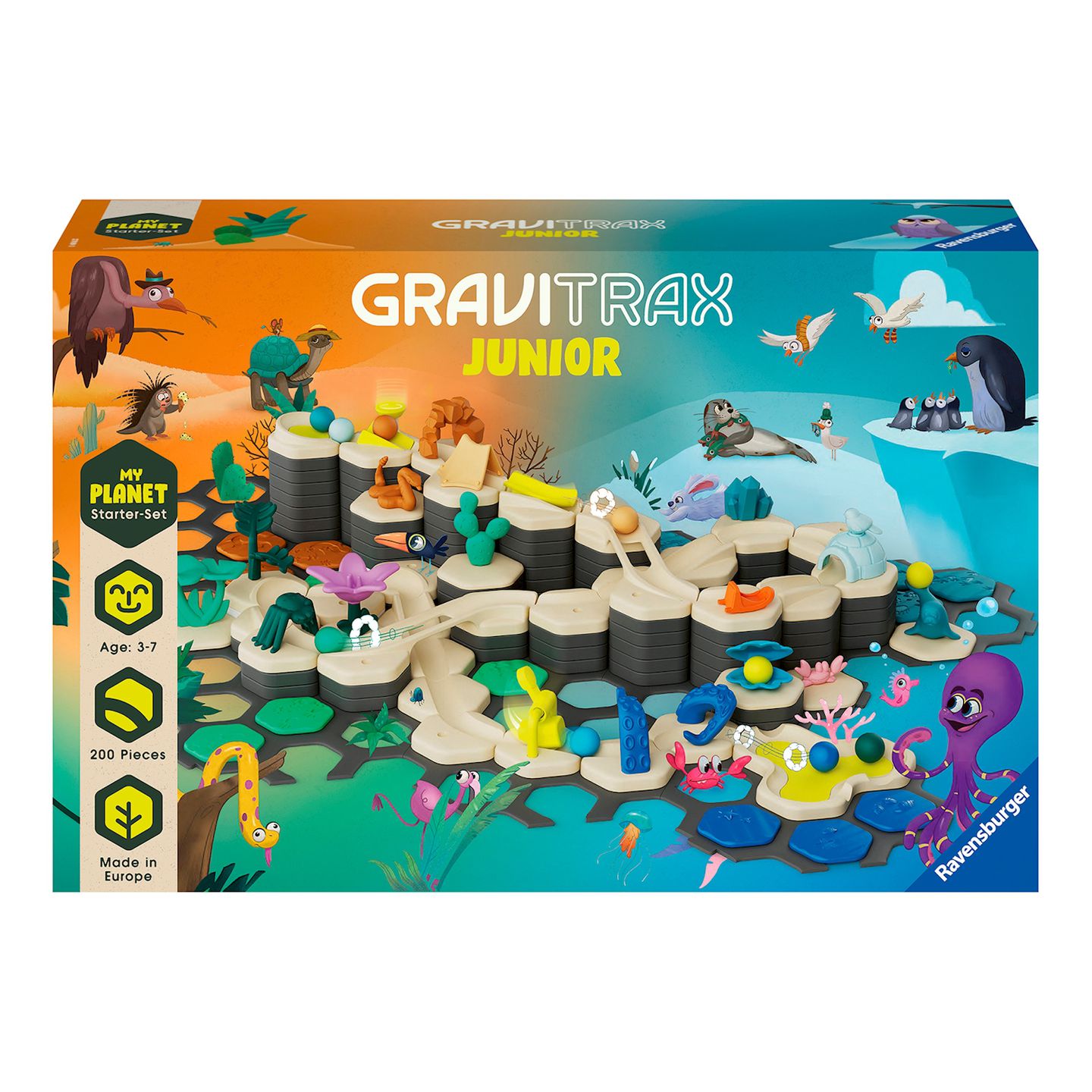 GraviTrax Junior Starter-Set XXL Planet, 200 Teile