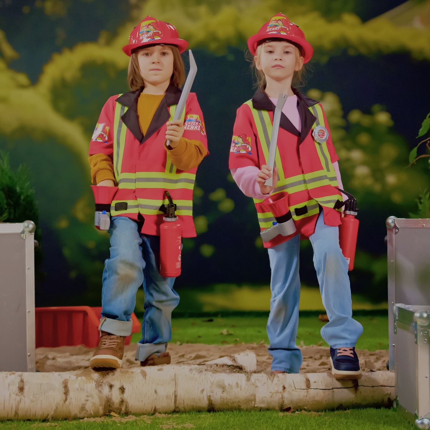 Feuerwehrkostüm mit Zubehör