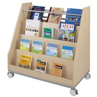 Wendebibliothek, B 100 x H 105 x T 58 cm, P1Z Weissbuche