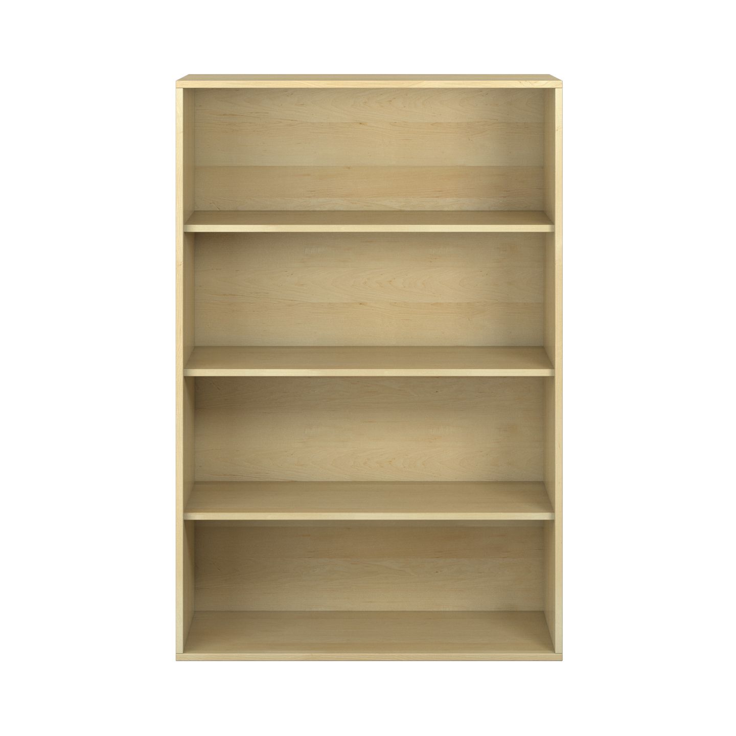 Pureo Regalschrank offen Furnier, mit 3 Einlegeböden, B 100 x H 150 x T 60 cm
