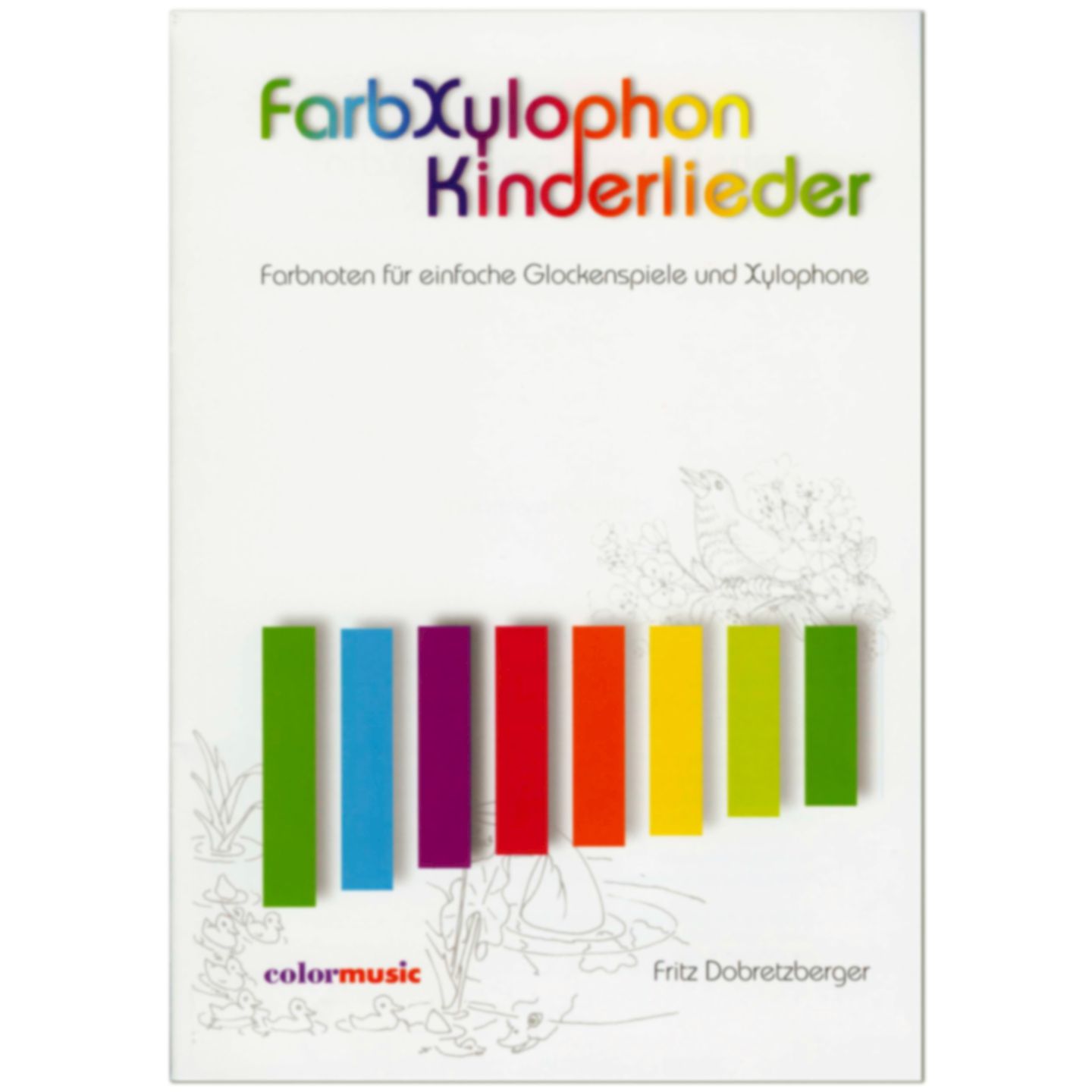Color-Xylo mit Klangstäben inkl. Liederheft