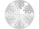Faltblätter Eiskristalle weiss, 100 Blatt