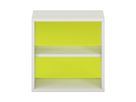 Pureo Regalschrank offen mit Acrylrückwand, Furnier, B  50 x H 50 x T 42 cm