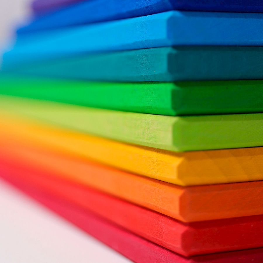 Regenbogen Platten