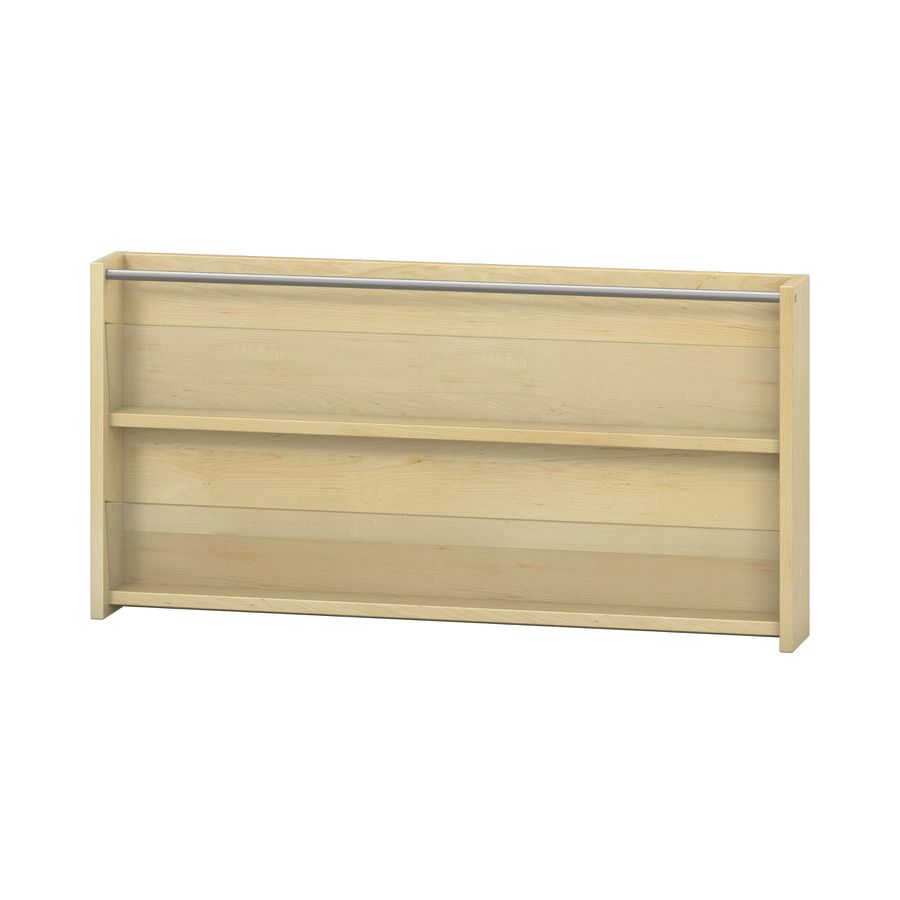 Wandbücherregal mit 2 Fächer, B 100 x H 50 x T 12,5 cm