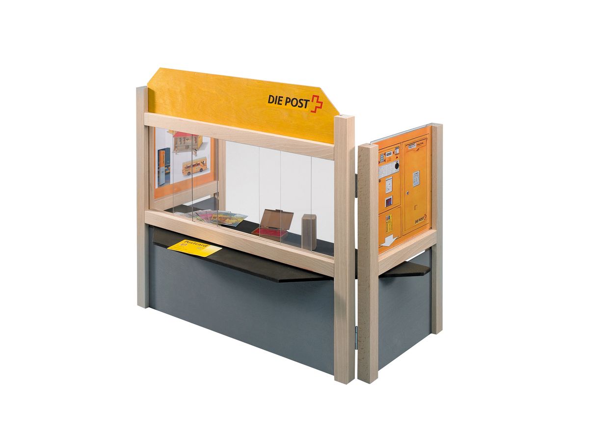 Postschalter / Kiosk aus Holz | Kinderpost