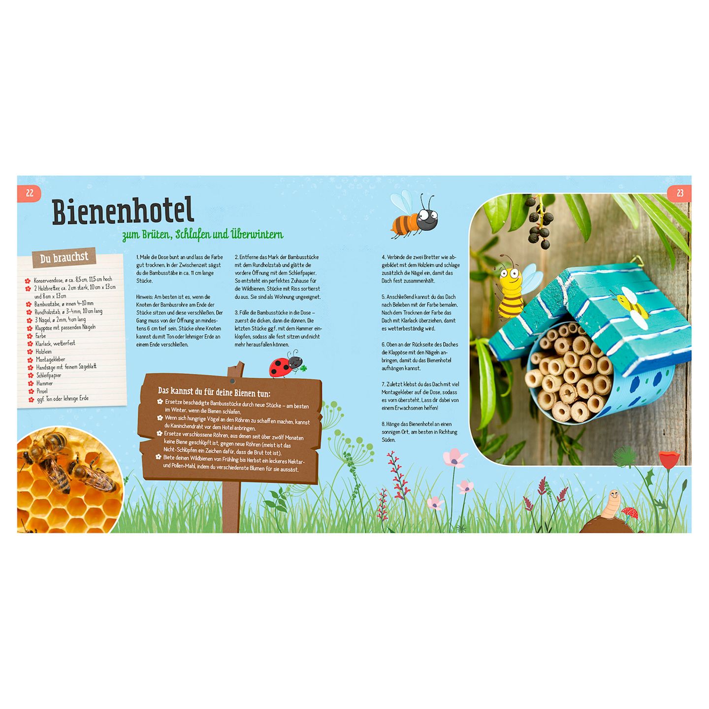 Wir retten die Bienen, Igel und Käfer, Buch