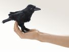 mini Rabe Fingerpuppe