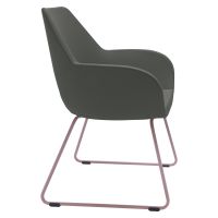 Sessel FAN mit Kufengestell, Sitzhöhe 45 cm