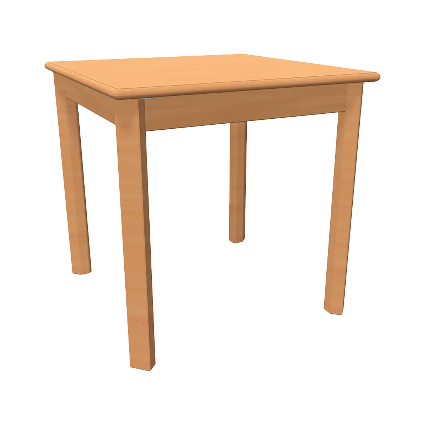 Quadrat-Tisch, B 60 x H 53 x T 60 cm, 0001 Ahorn