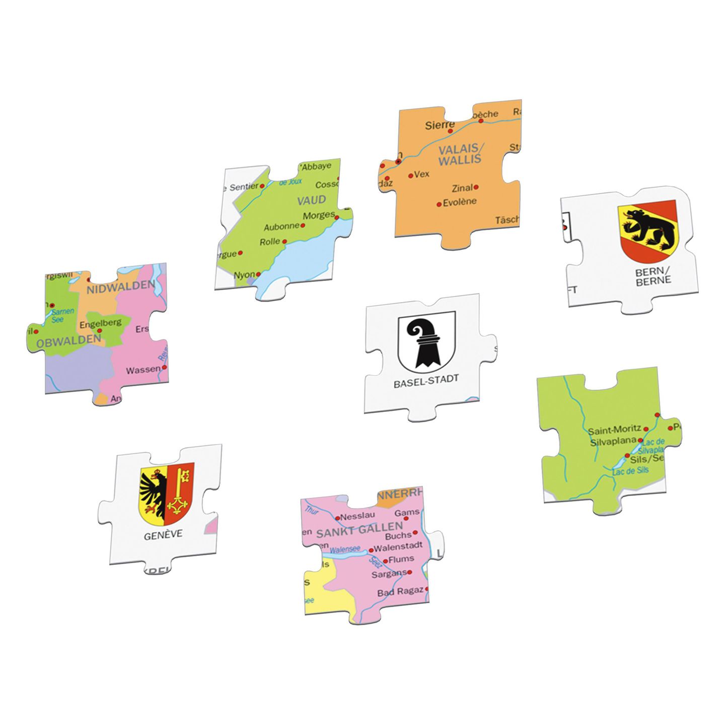 Kantone der Schweiz, Puzzle 70 Teile