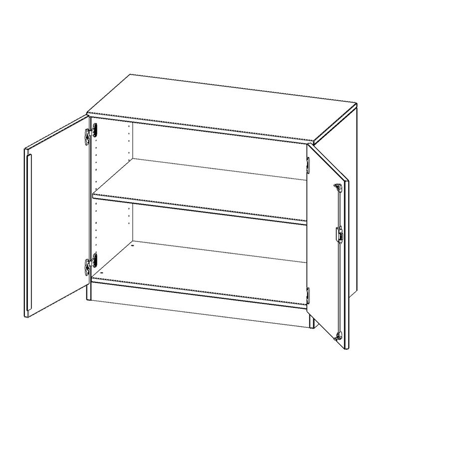 Doppeltürenschrank, B 100 x H 82 x T 40 cm
