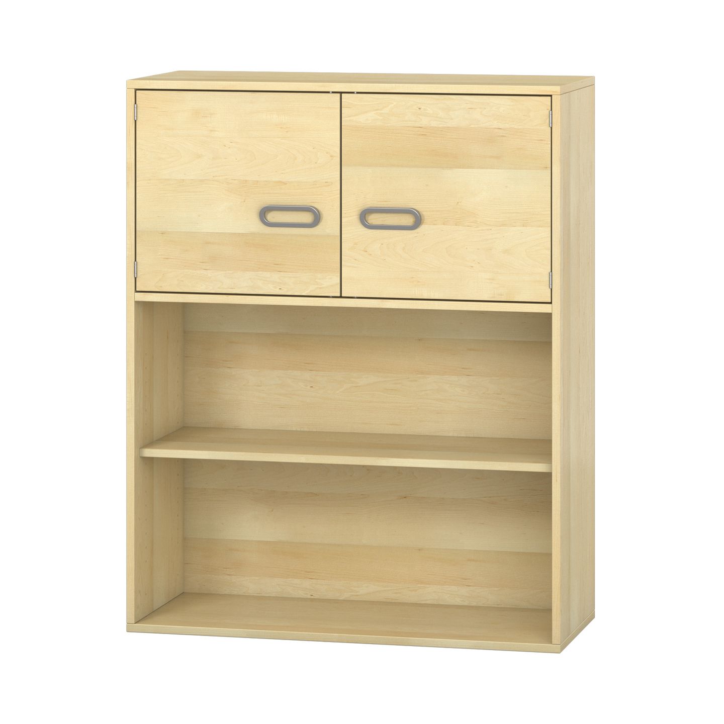 Pureo Türenschrank unten offen, Furnier
mit 2 Einlegeböden
B 100 x H 125 x T 42 cm