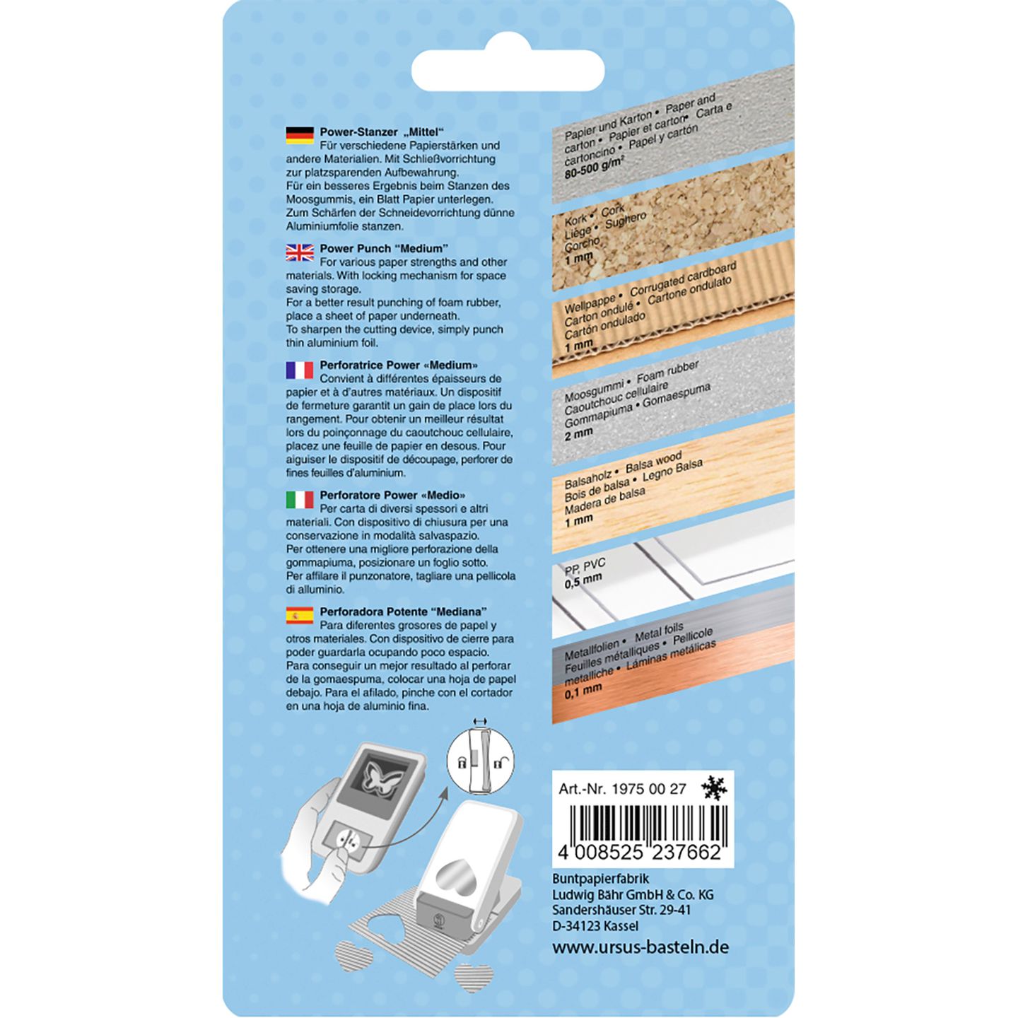 Power Stanzer Schneeflocke mittel