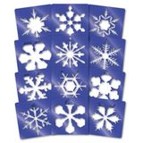 207.002.000 - Schneeflocken-Schablonen, 12 Stück