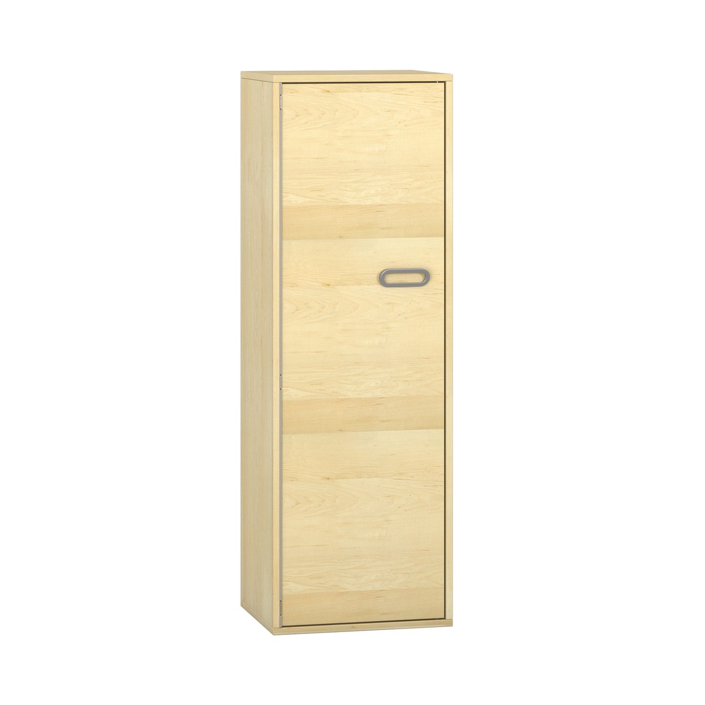 Pureo Türenschrank, Griff rechts, Scharnier links, Furnier mit 3 Einlegeböden B 50 x H 150 x T 42 cm