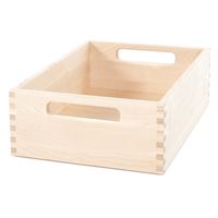 Materialkasten, Eiche massiv, B 27 x H 12,2 x T 34,5 cm