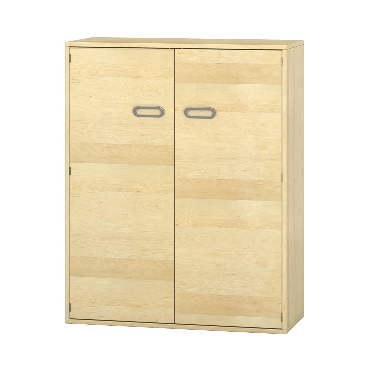 Pureo Doppeltürenschrank Furnier, B 100 x H 125 x T 42 cm