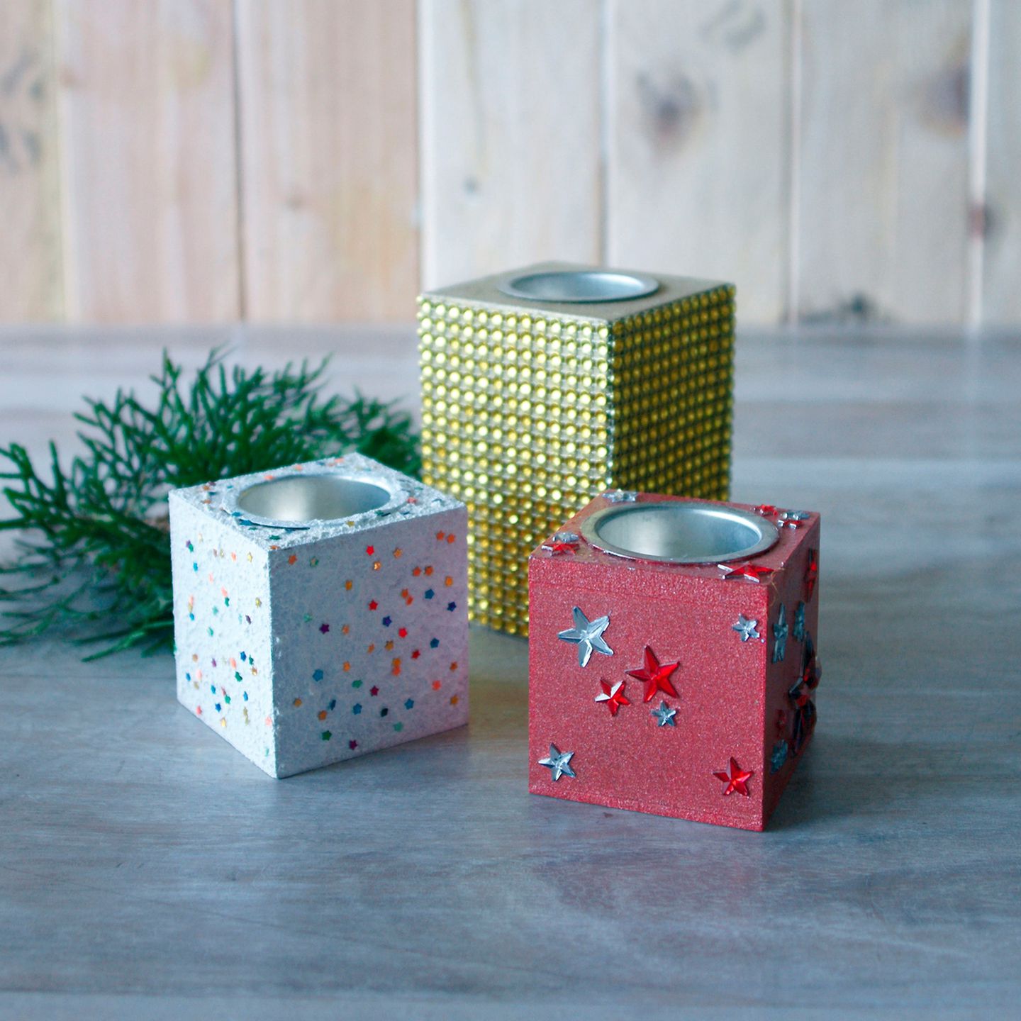 Teelichthalter 7 x 7 x 10 cm