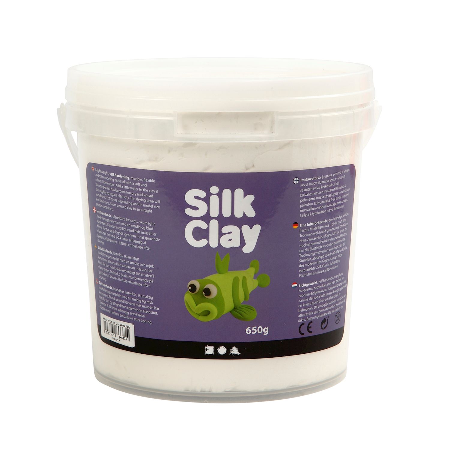 Silk Clay 650 g, weiss
