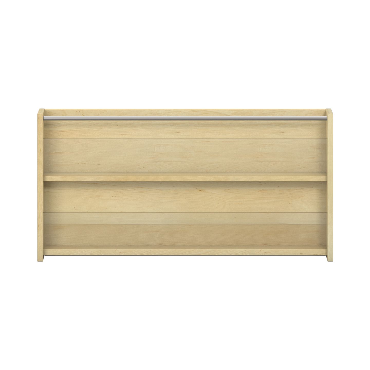 Wandbücherregal mit 2 Fächer, B 100 x H 50 x T 12,5 cm