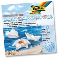 Schwimmpapier weiss 20 x 20 cm, 20 Blatt