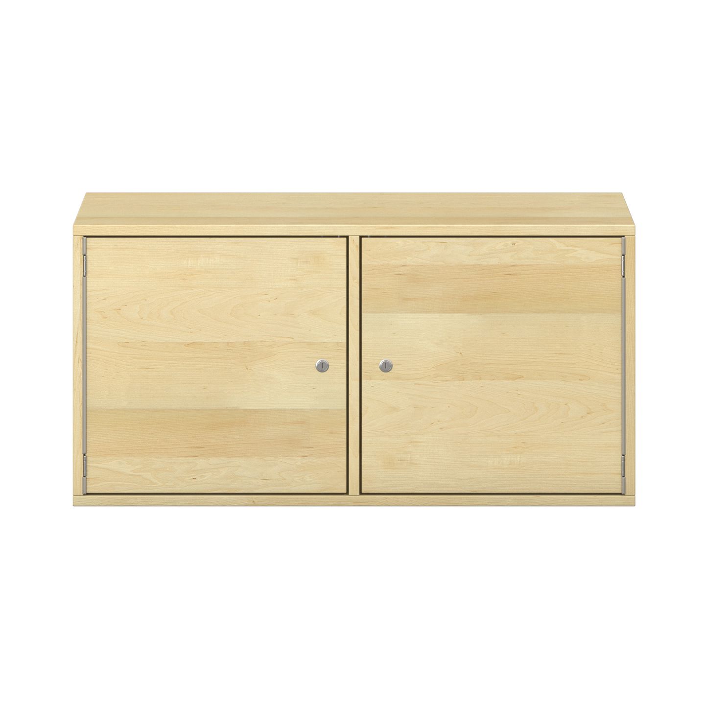 Pureo Eigentumsschrank mit 2 abschliessbaren Fächer, Furnier
mit 2 Einlegeböden und Mittelwand
B 100 x H 50 x T 42 cm