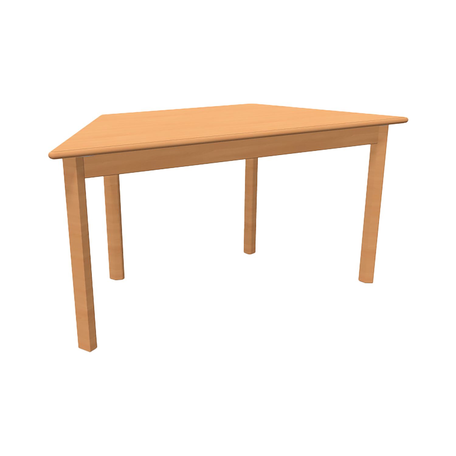 Trapez-Tisch, B 120 x S 60/60/60 cm, mit Gleiter