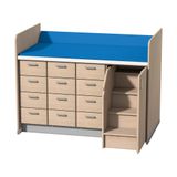 444.290.857 - Wickelanlage mit 12 Schubkästen und Aufstiegshilfe rechts inkl. Tür