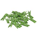 320.120.003 - Holz-Klammern 25 mm, grün 50 Stück