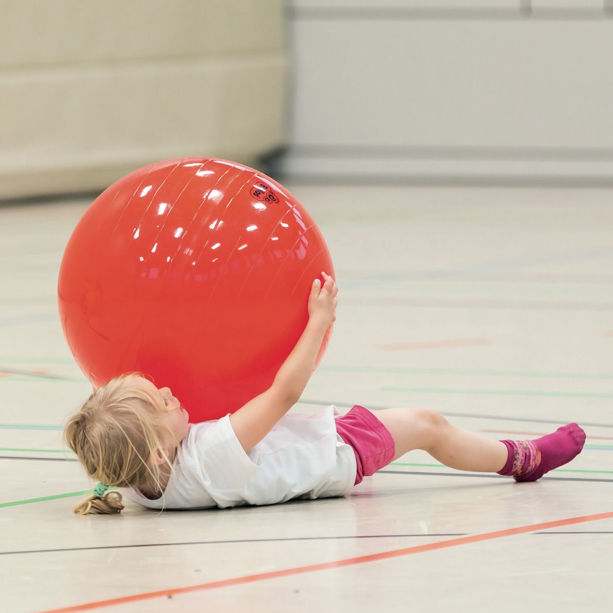 Gymnastik Ball rot, Ø 55 cm