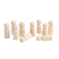Figuren aus Holz klein, 40 mm, 10 Stk.
