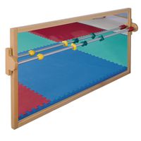 Lauflernspiegel, Rahmen aus massiver Buche, Spiegelelement 4 mm stark