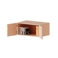 Aufsatzschrank mit 2 Türen abschliessbar, ohne Mittelwand B 100 x H 36 x T 40 cm