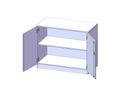 Doppeltürenschrank, B 100 x H 82 x T 40 cm