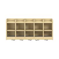 Doppelablage offen YUNA mit 5 Fächer, B 99,5 x H 42,5 x T 33 cm