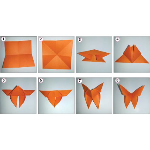 Origami-Schmetterlinge
