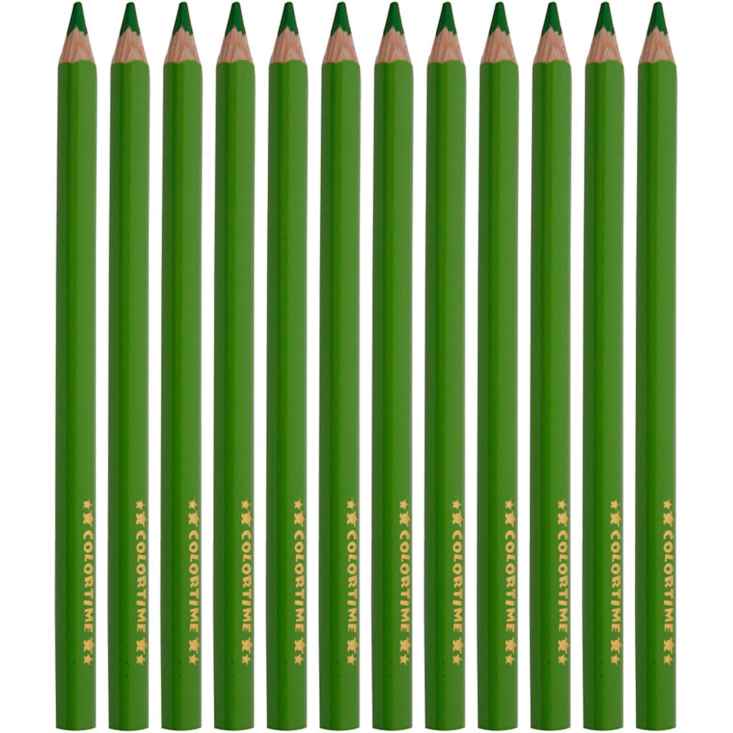 Einzelfarben Colortime Jumbo, Mine Ø 5 mm, hellgrün 12 Stk.