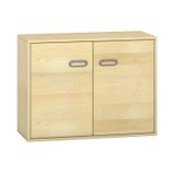 444.011.985K - Pureo Doppeltürenschrank Furnier, mit 1 Einlegeboden, B 100 x H 75 x T 42 cm