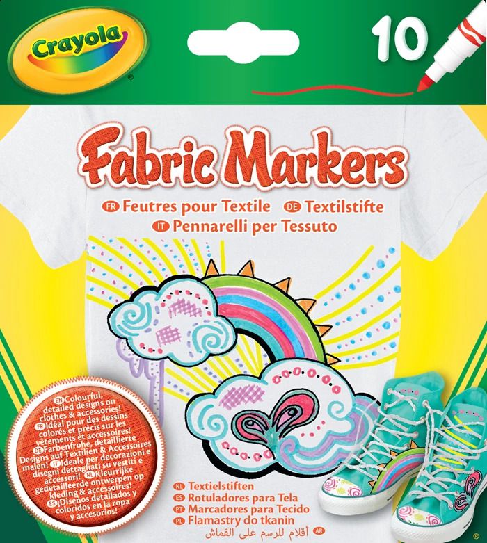 Textilstifte, 10 Farben