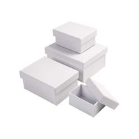 Schachteln rechteckig, weiss 4er-Set
